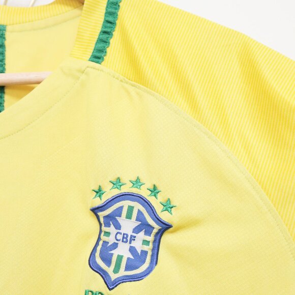Yellow CBF Brazil Soccer Jersey - Picture 3 of 9